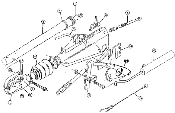 Hydraulically damped Bradley delta trailer coupling